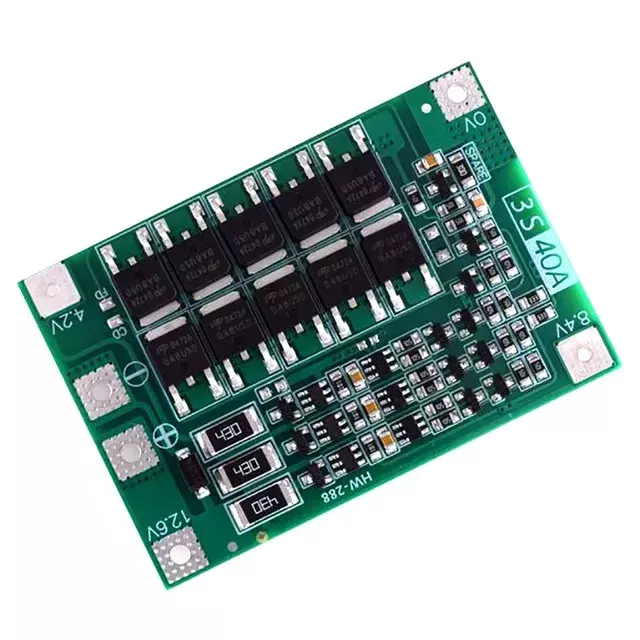 3s 40a Bms 11.1v 12.6v 18650 Lithium Battery Protection Board With 100ma Balancing Feature